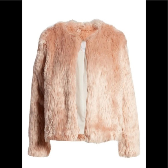 CHELSEA 28 Pink Faux Fur Jacket NWT - Picture 5 of 8